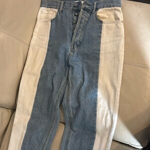 Pacsun blue and white jeans